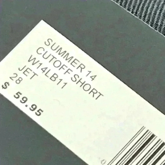 NWT William Rast Summer 14 Jet Black Denim Shorts size 28 - Picture 7 of 7